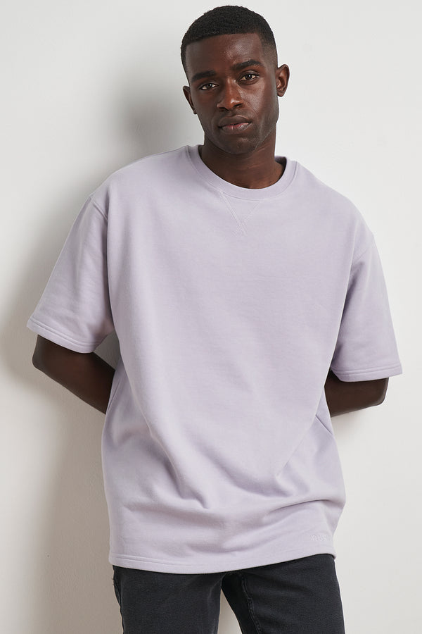 nu in 100% RECYCLED SHORT SLEEVE OVERSIZED SWEATSHIRT