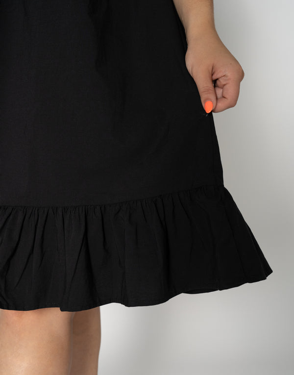 Nu In 100% ORGANIC SLEEVELESS SMOCK MINI DRESS