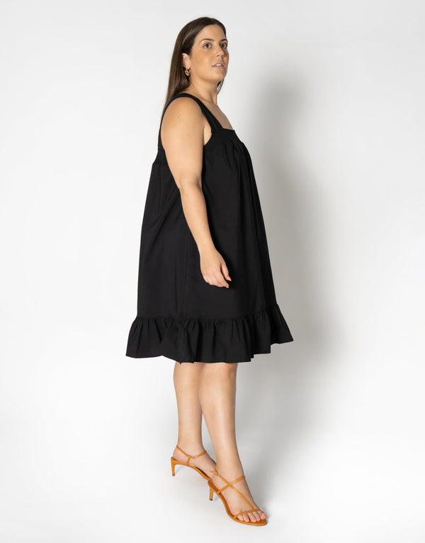 Nu In 100% ORGANIC SLEEVELESS SMOCK MINI DRESS