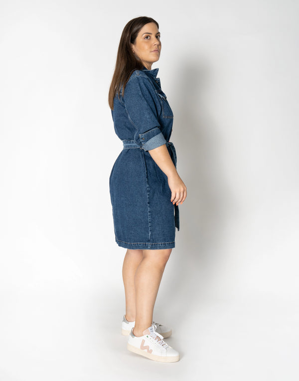Nu In ABOVE KNEE DENIM DRESS