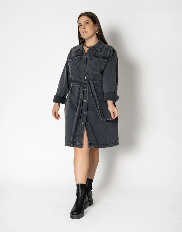 nu in ABOVE KNEE DENIM DRESS