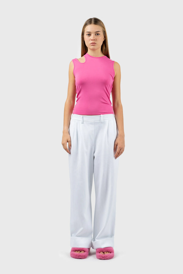 nu in ASYMMETRIC CUT OUT VEST