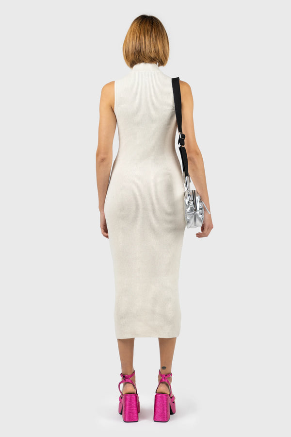 Nu In ASYMMETRIC HEM KNIT DRESS