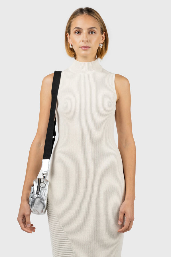 Nu In ASYMMETRIC HEM KNIT DRESS