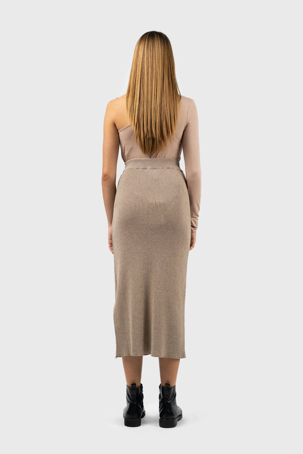 Nu In ASYMMETRIC LONG SLEEVE JERSEY BODYSUIT