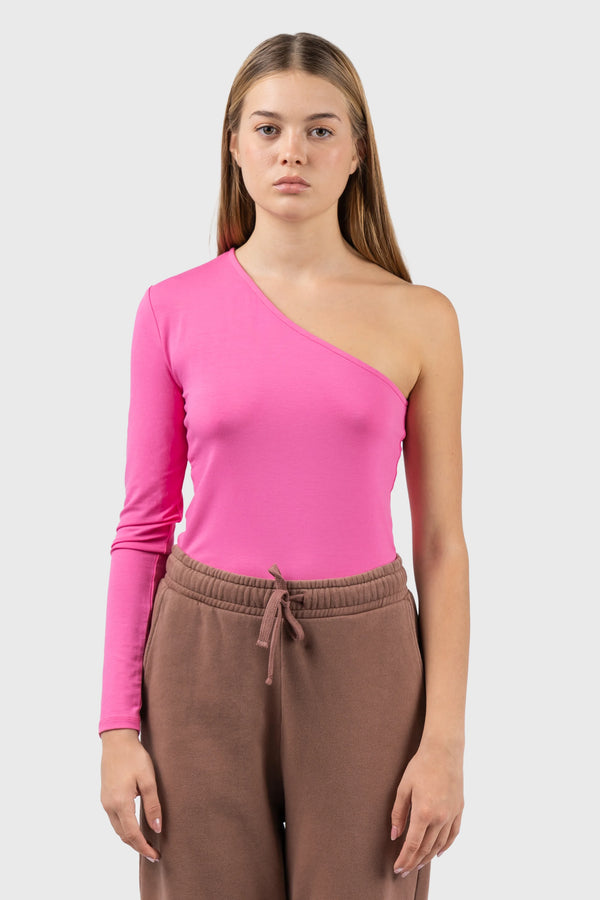 Nu In ASYMMETRIC LONG SLEEVE JERSEY BODYSUIT