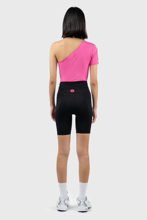 Nu In ASYMMETRIC SHORT SLEEVE JERSEY BODYSUIT