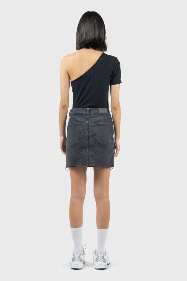 Nu In ASYMMETRIC SHORT SLEEVE JERSEY BODYSUIT