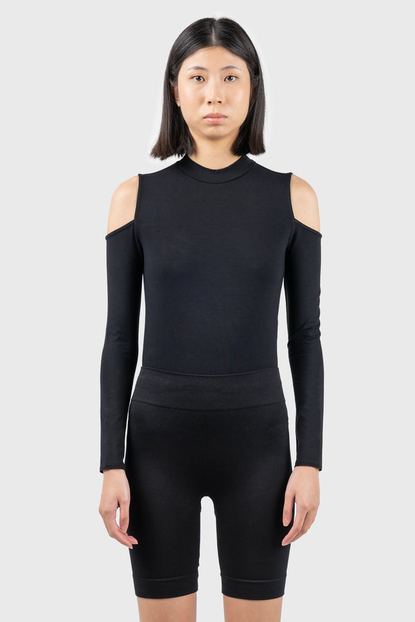 Nu In COLD SHOULDER HIGH NECK BODYSUIT
