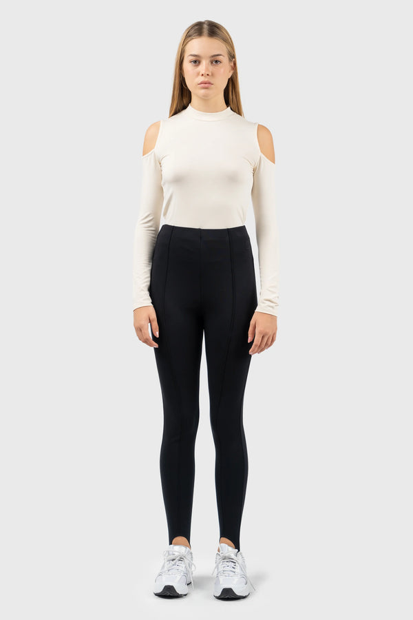 nu in COLD SHOULDER HIGH NECK BODYSUIT