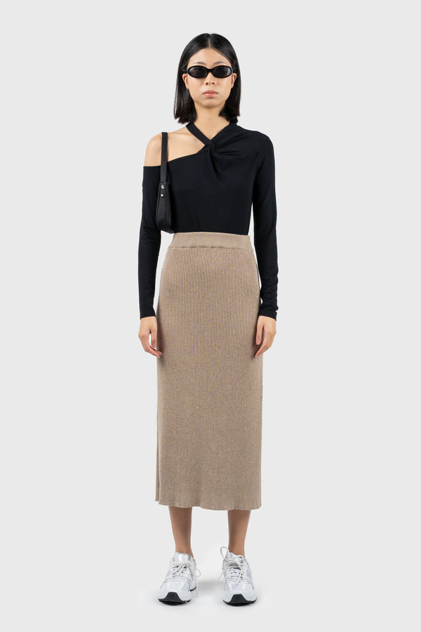 nu in COLD SHOULDER LONG SLEEVE TOP