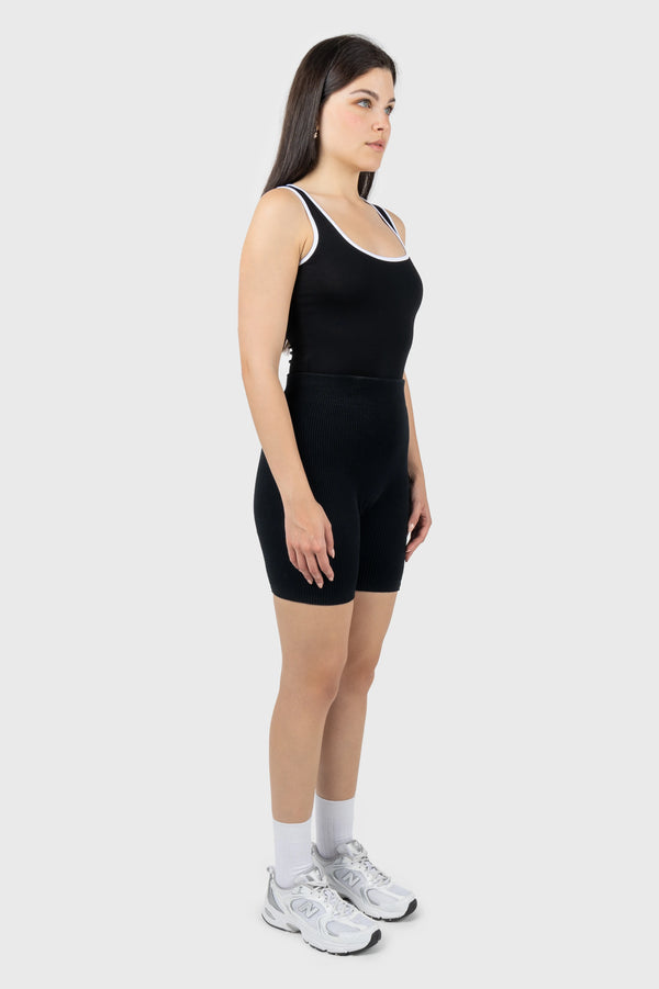 Nu In CONTRAST SCOOP NECK BODYSUIT