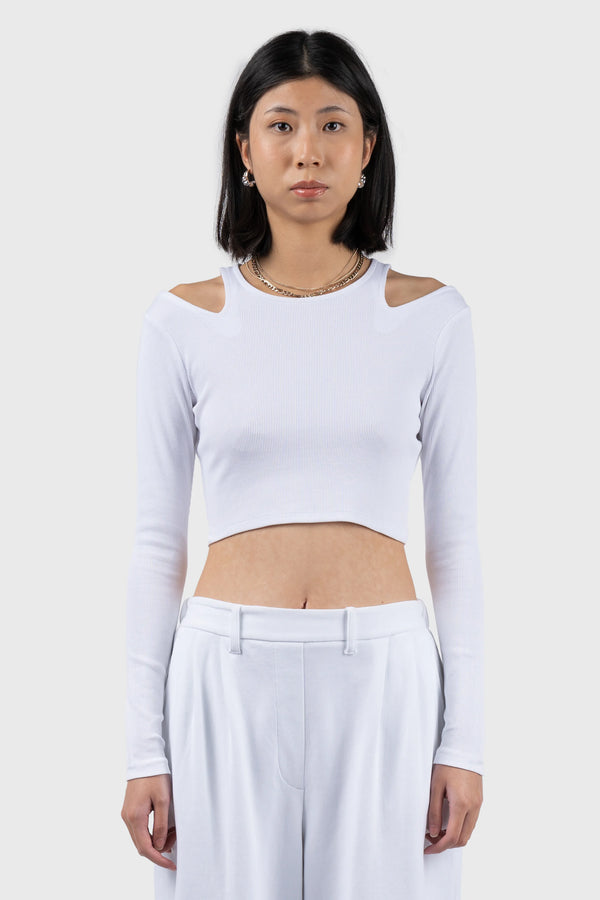 Nu In CROP TOP WITH CUT OUT DETAIL