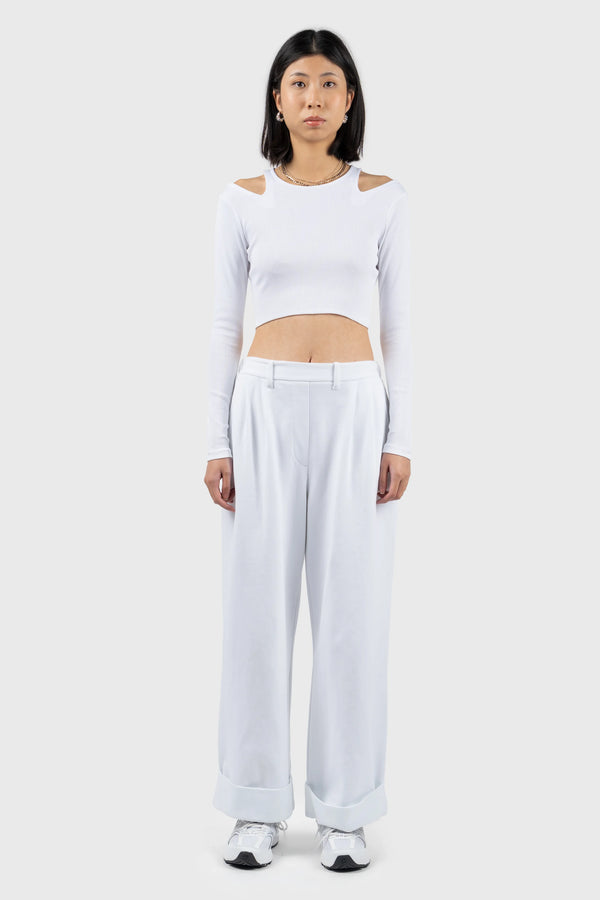 nu in CROP TOP WITH CUT OUT DETAIL