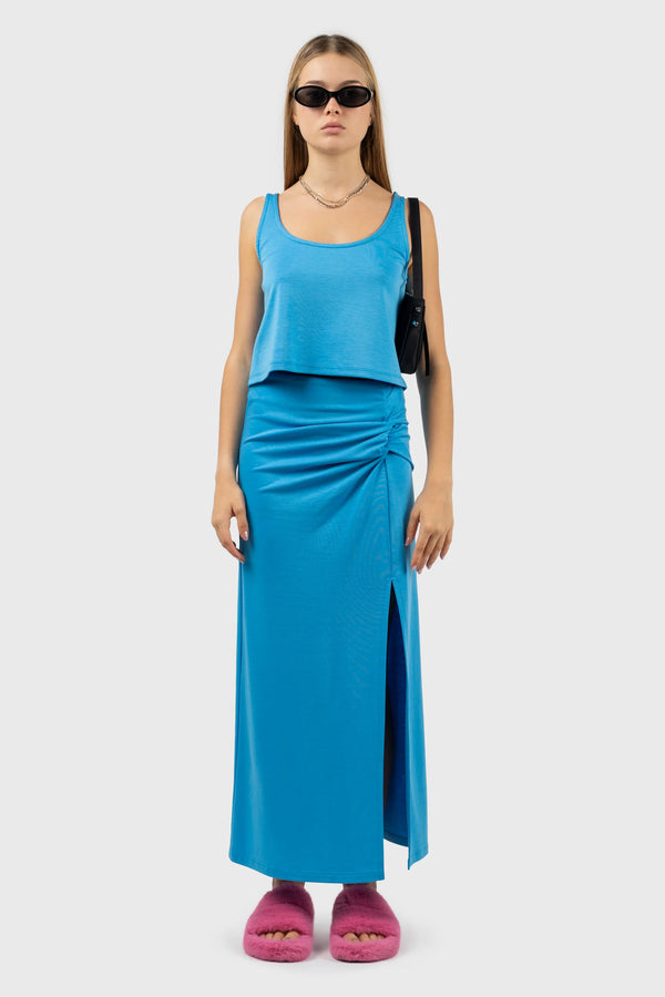 nu in CROPPED DETAIL STITCHING TOP