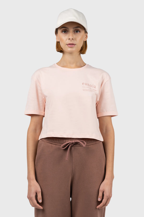 Nu In CROPPED OVERSIZED PRINT T-SHIRT