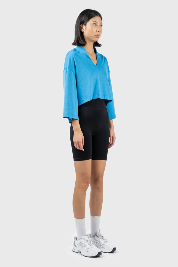 Nu In CROPPED WIDE SLEEVE SHIRT