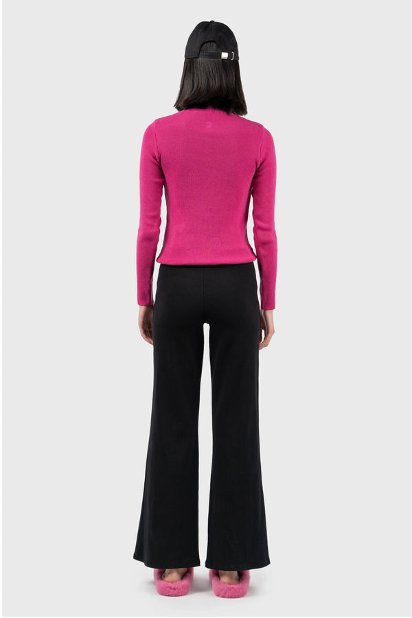 Nu In CUT OUT HIGH NECK KNIT TOP