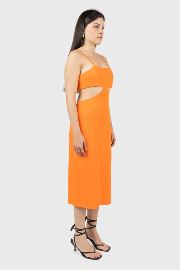 Nu In CUT OUT MIDI DRESS