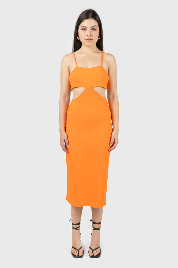 nu in CUT OUT MIDI DRESS