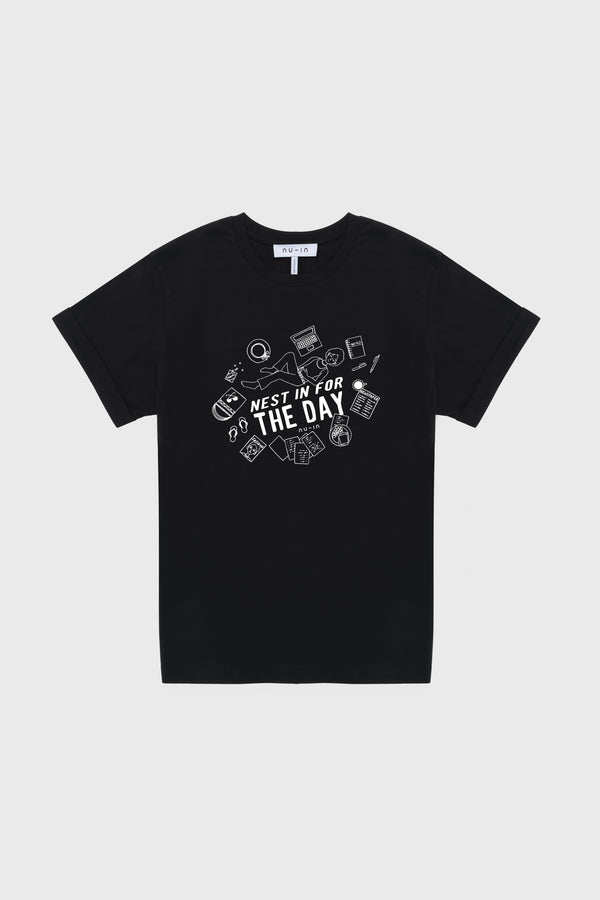 Nu In DAY OFF ROLL-UP SLEEVES T-SHIRT