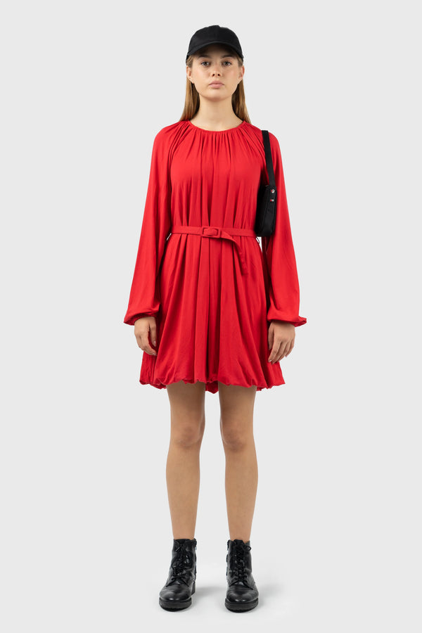 nu in DRAPED JERSEY MINI DRESS