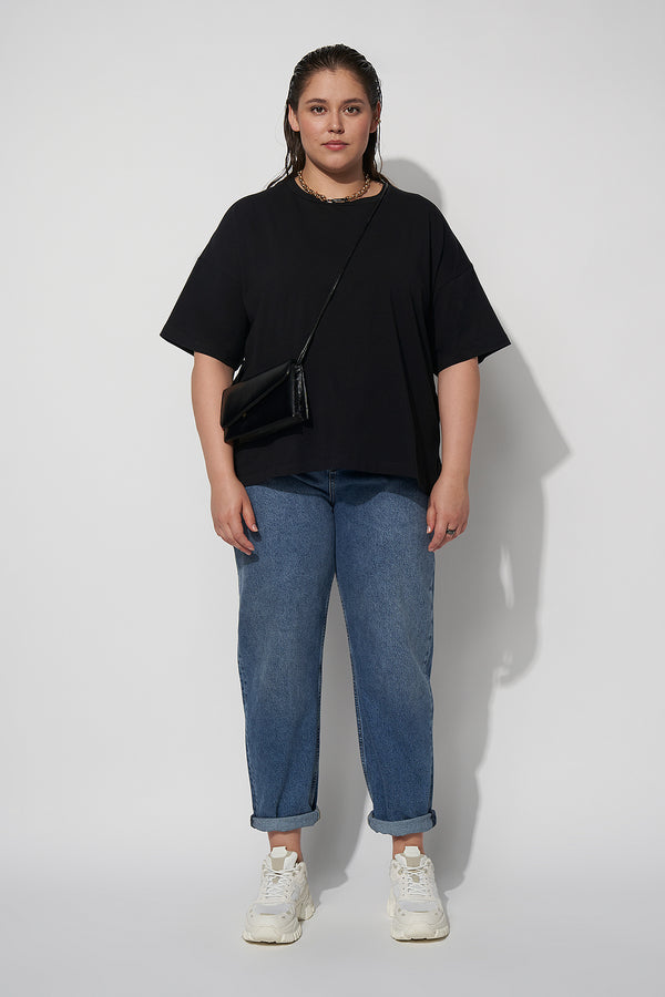 Nu In DROP SHOULDER RELAXED FIT PRINT T-SHIRT