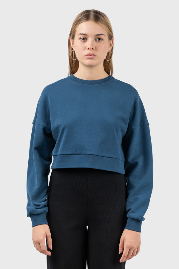 Nu In DROPPED SHOULDER CREW NECK SWEATSHIRT