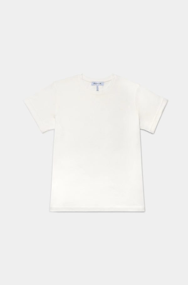 nu in FOLD UP SLEEVES CREW NECK T-SHIRT