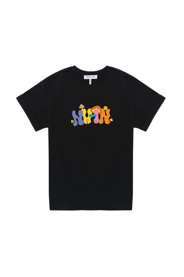 nu in FOREST FRACTALS ROLL-UP SLEEVES T-SHIRT