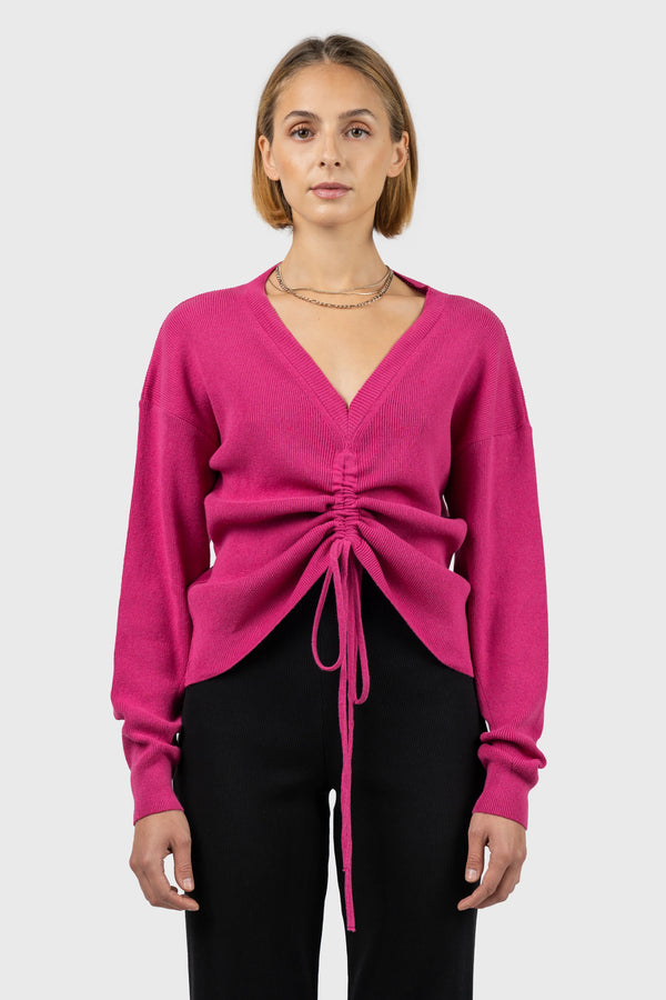 Nu In FRONT RUCHED KNIT JUMPER