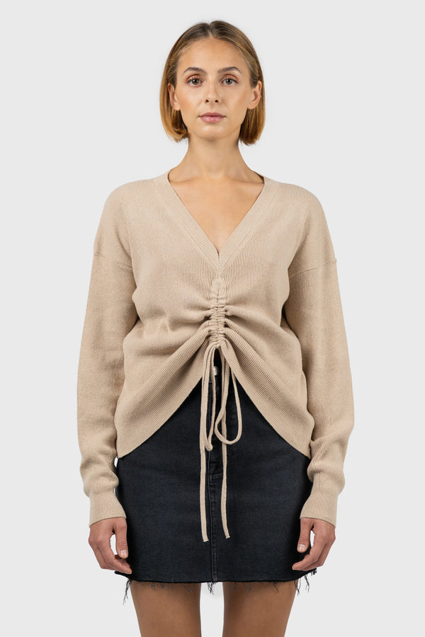 Nu In FRONT RUCHED KNIT JUMPER