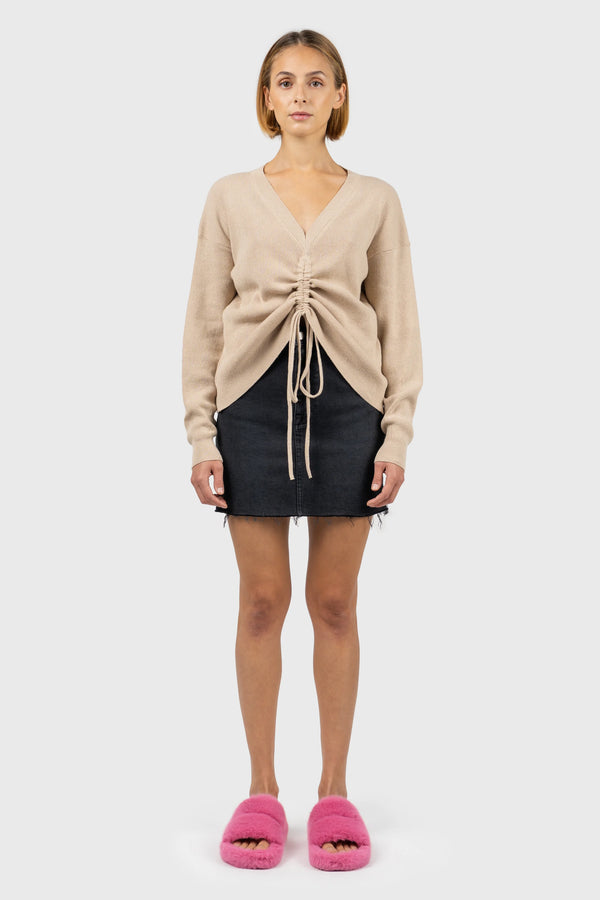 nu in FRONT RUCHED KNIT JUMPER