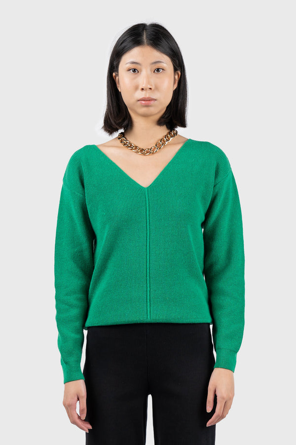 Nu In FRONT SEAM DETAIL V-NECK JUMPER