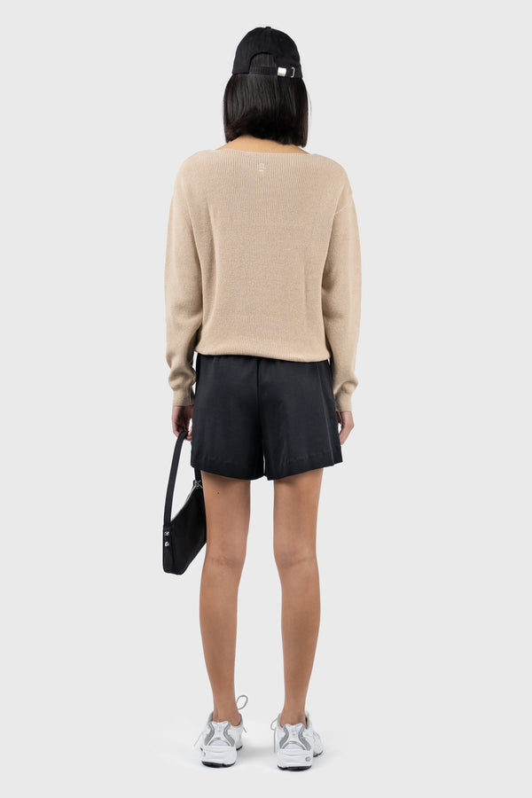 Nu In FRONT SEAM DETAIL V-NECK JUMPER