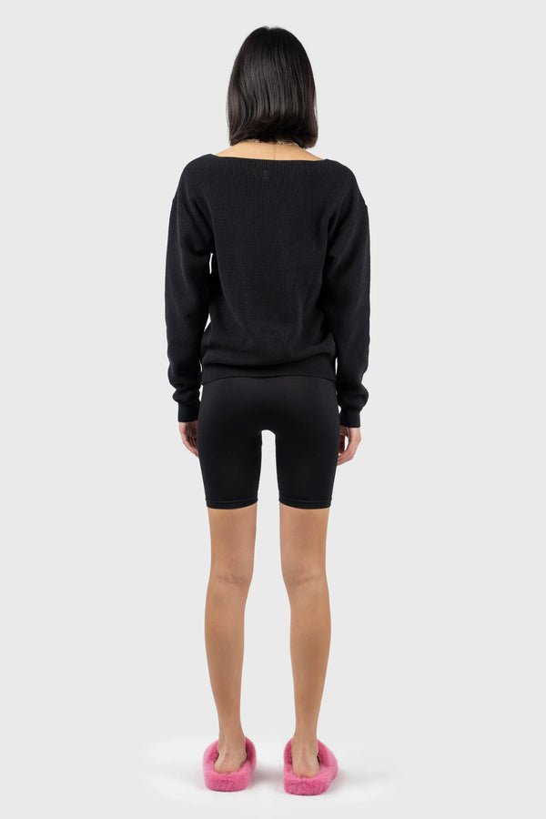 Nu In FRONT SEAM DETAIL V-NECK JUMPER