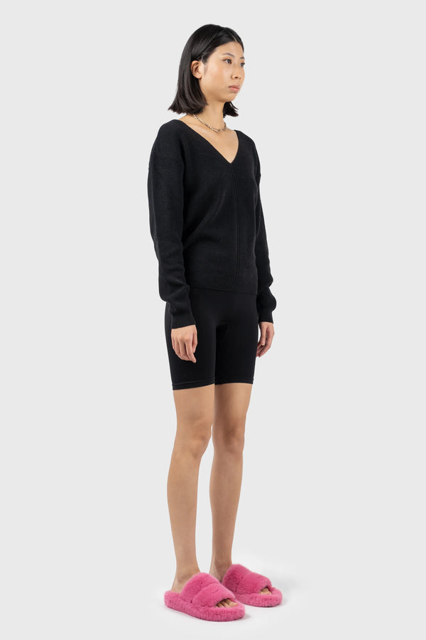 Nu In FRONT SEAM DETAIL V-NECK JUMPER
