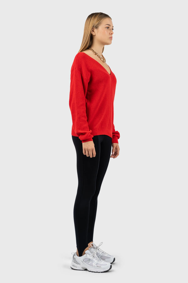 Nu In FRONT SEAM DETAIL V-NECK JUMPER