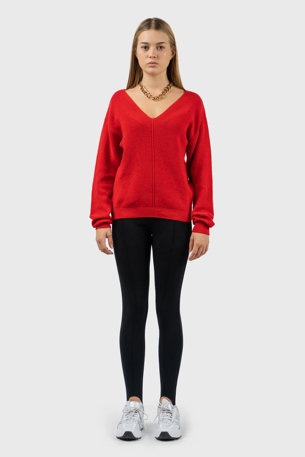 nu in FRONT SEAM DETAIL V-NECK JUMPER