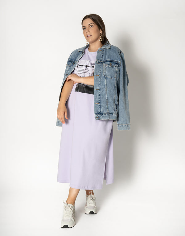 Nu In GRAPHIC PRINT T-SHIRT MIDI DRESS