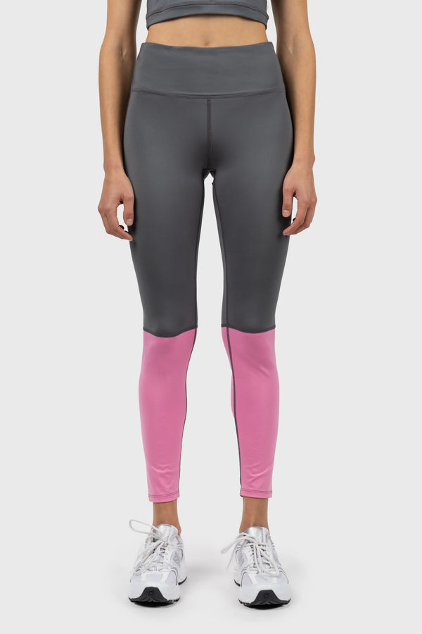 nu in GREY AND PINK ACTIVE LONG LEGGINGS
