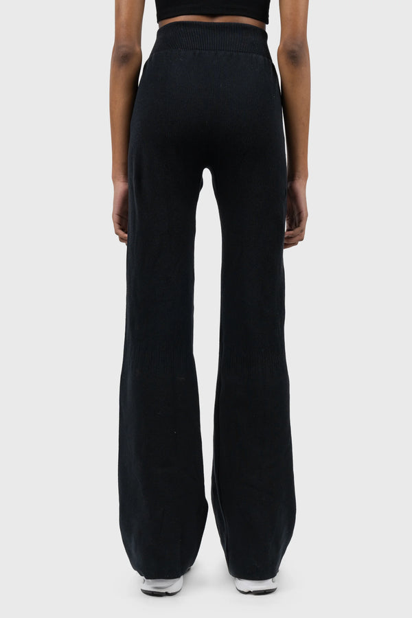 Nu In HIGH WAIST KNITTED RIBBED FLARE LEGGINGS