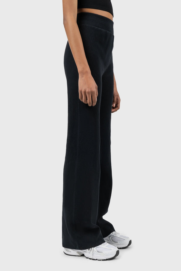 Nu In HIGH WAIST KNITTED RIBBED FLARE LEGGINGS
