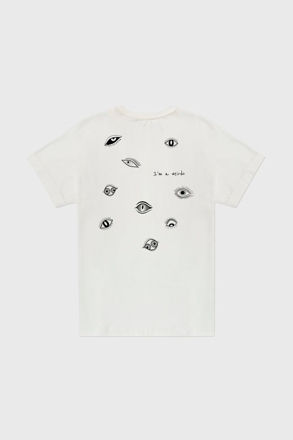 Nu In IT'S WEIRD ROLL-UP SLEEVES T-SHIRT