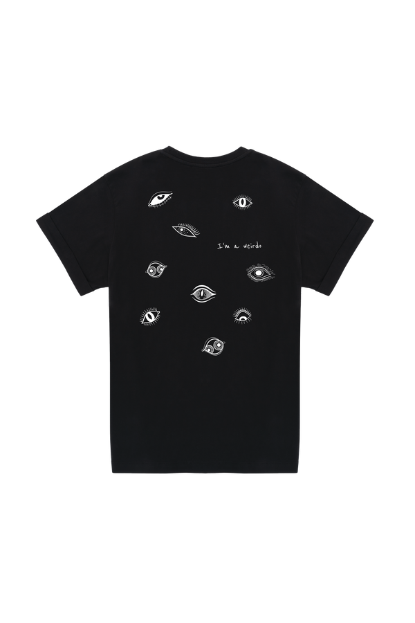 nu in IT'S WEIRD ROLL-UP SLEEVES T-SHIRT