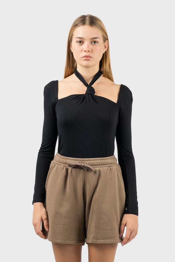 Nu In JERSEY KNOTTED BODYSUIT