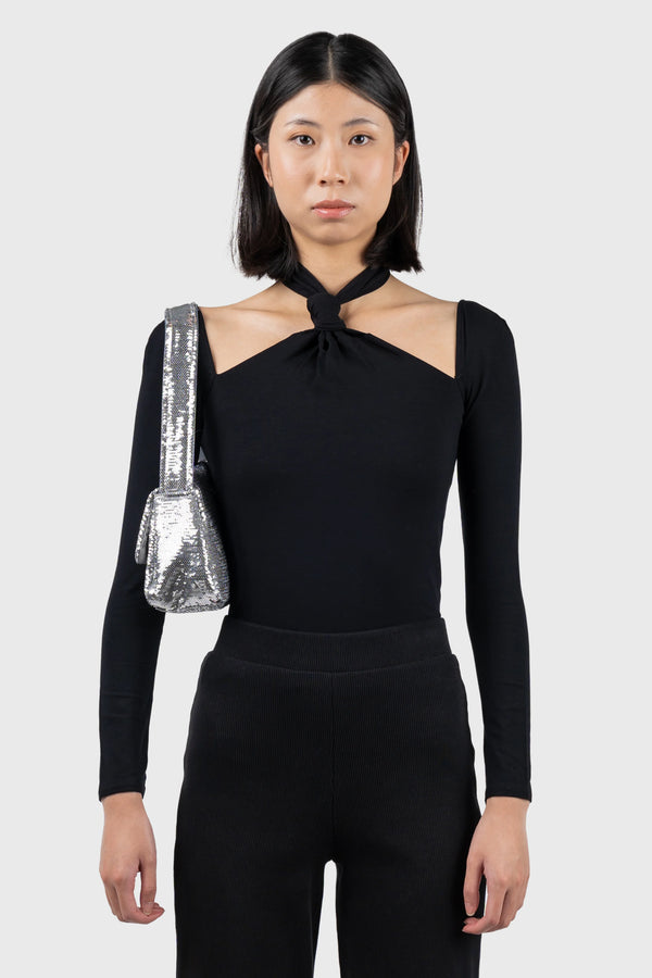 Nu In JERSEY KNOTTED TOP