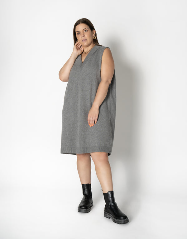 nu in KNITTED VEST MINI DRESS