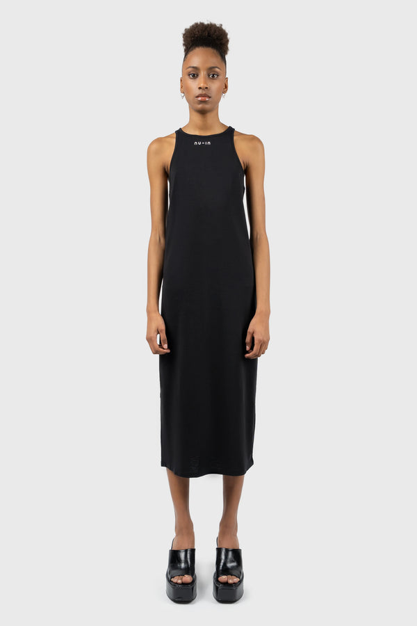 nu in LOGO HALTERNECK MIDI DRESS