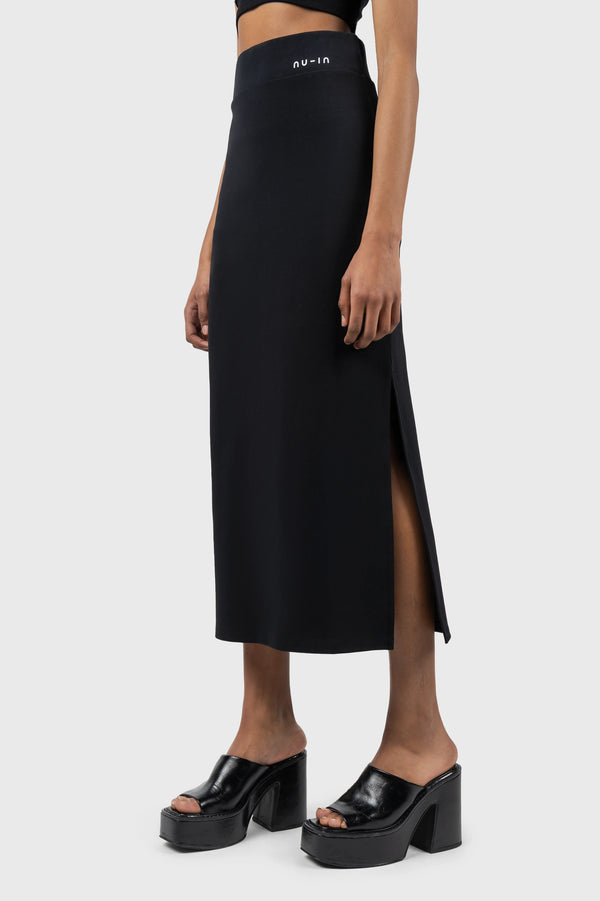 Nu In LOGO HIGH WAIST JERSEY SKIRT